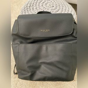 Mina Baie Kinney backpack / diaper bag with changing pad and stroller hooks
